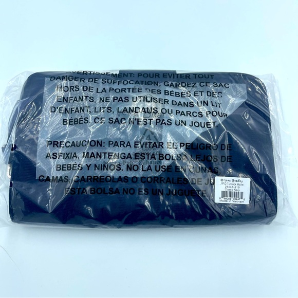 Vera Bradley Performance Twill RFID Turnlock Wallet Classic Navy NWT - Picture 9 of 10